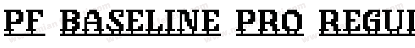 PF Baseline Pro Regular字体转换